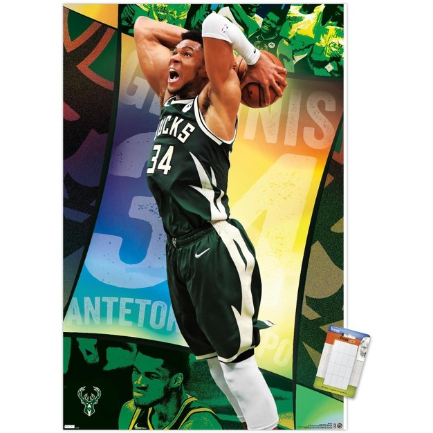 Trends International Nba Milwaukee Bucks Giannis Antetokounmpo 21 Unframed Wall Poster Prints