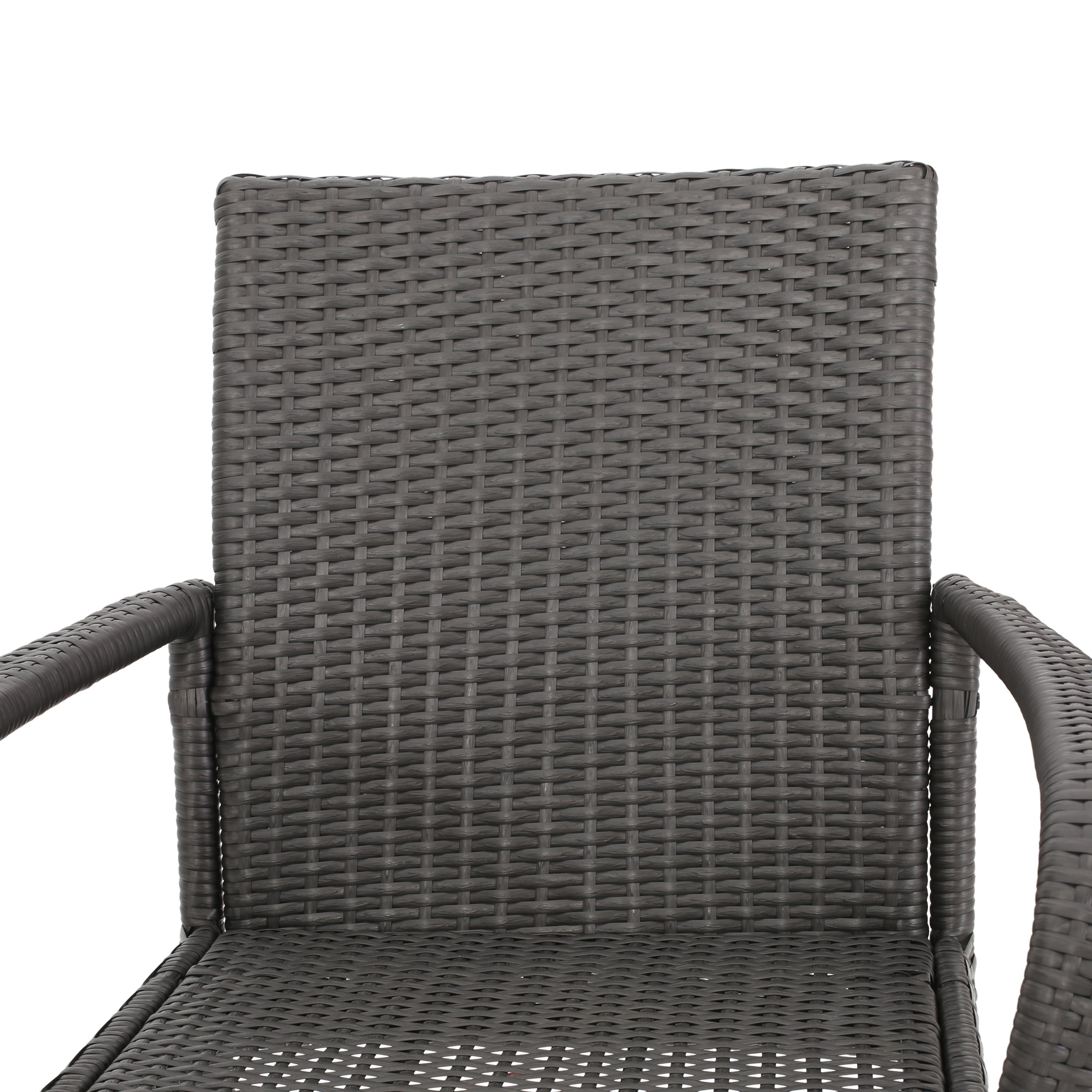 Bannon Outdoor Contemporary Wicker Dining Chair (Set of 2)