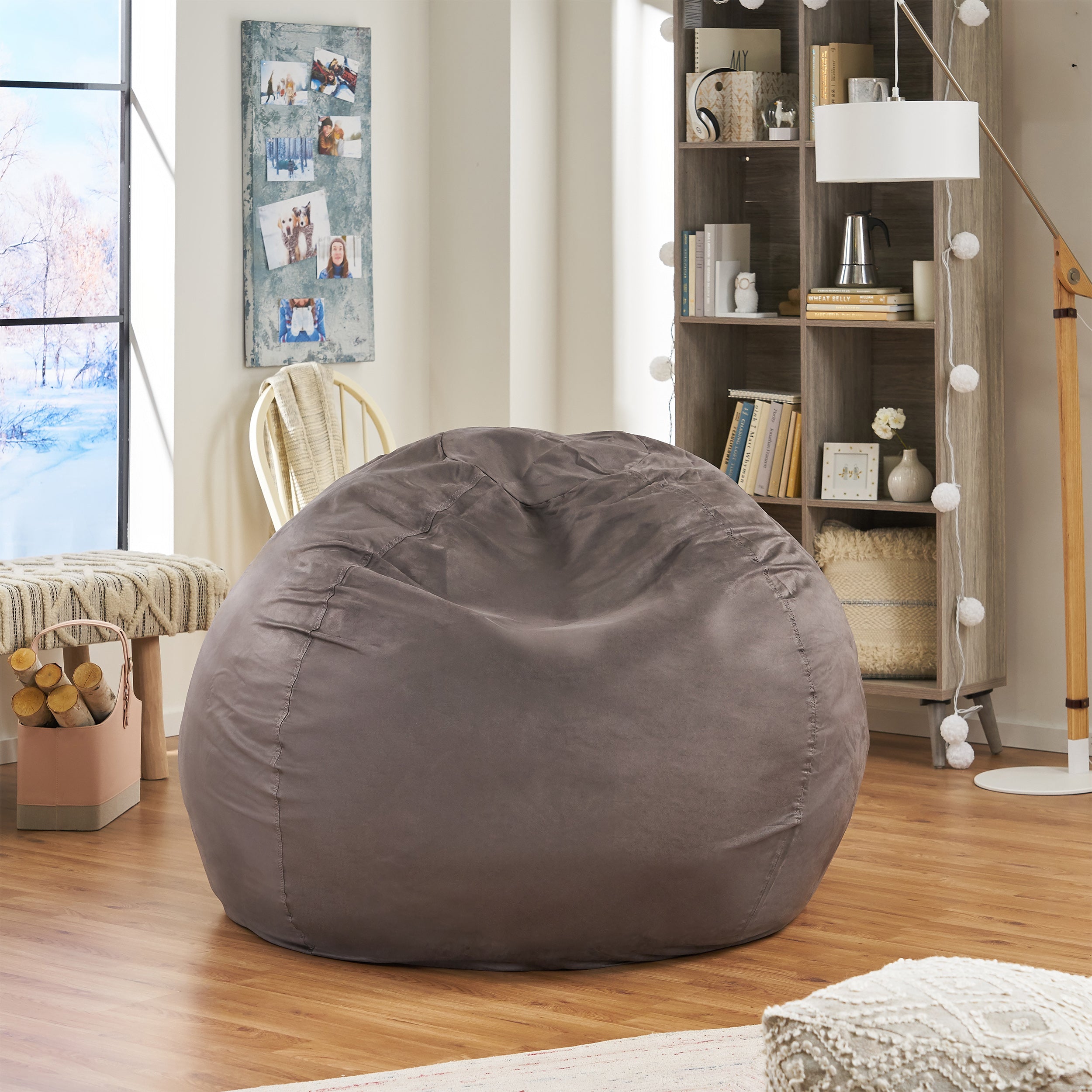 Violetta Traditional 5 Foot Suede Bean Bag (Cover Only)