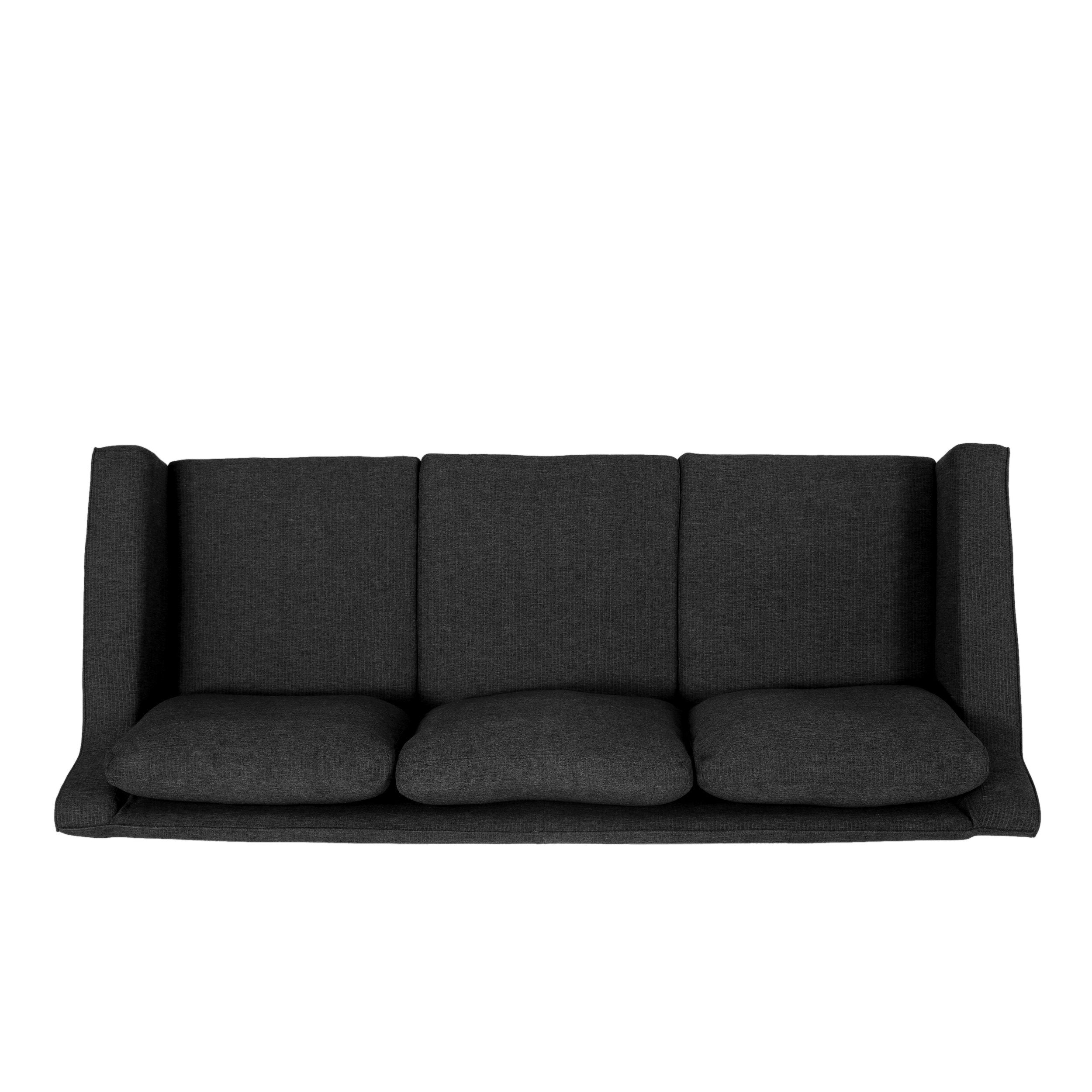 Bainville Contemporary Fabric 3 Seater Sofa with Skirt