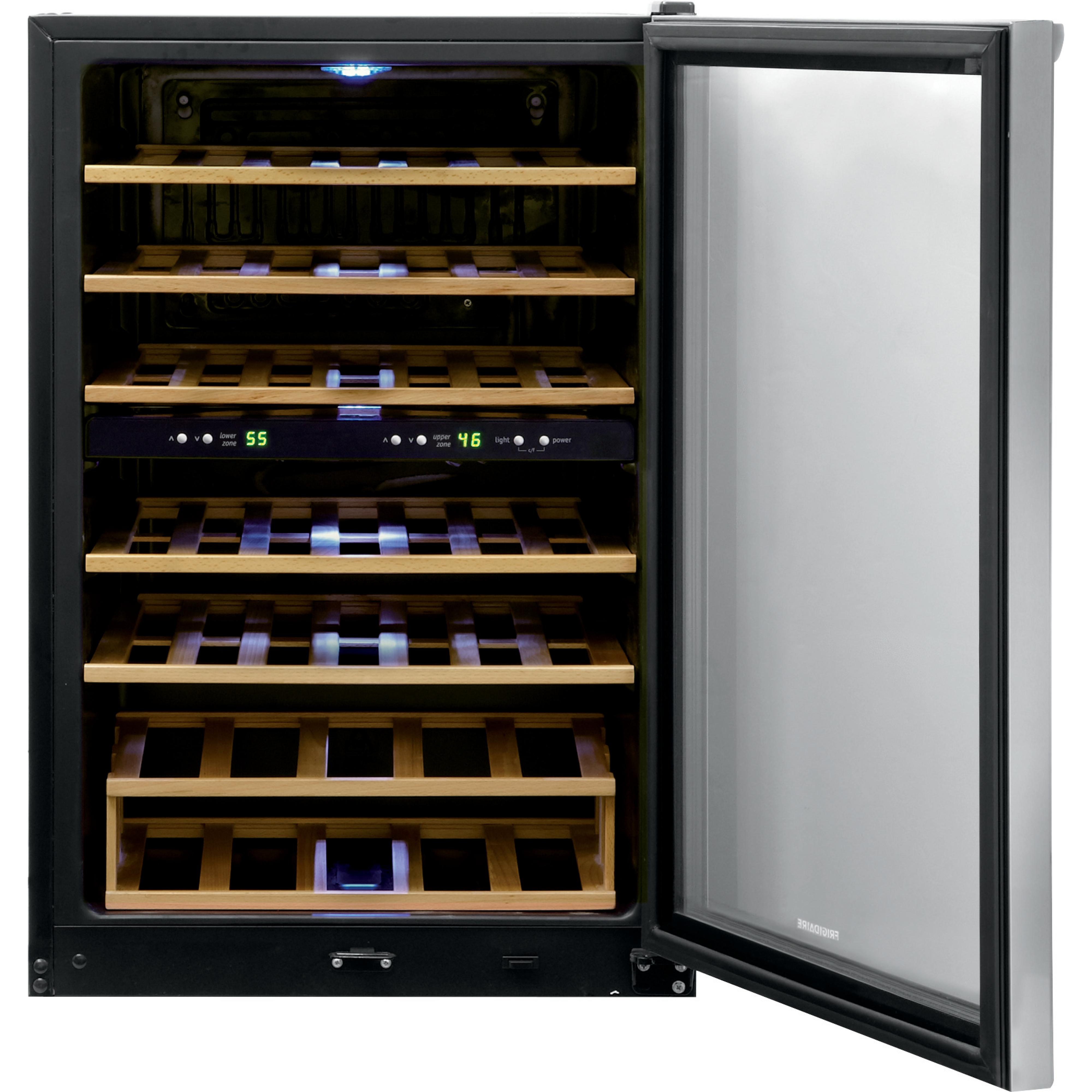 Frigidaire 45-Bottle Wine Cooler with 2 Temperature Zones FRWW4543AS