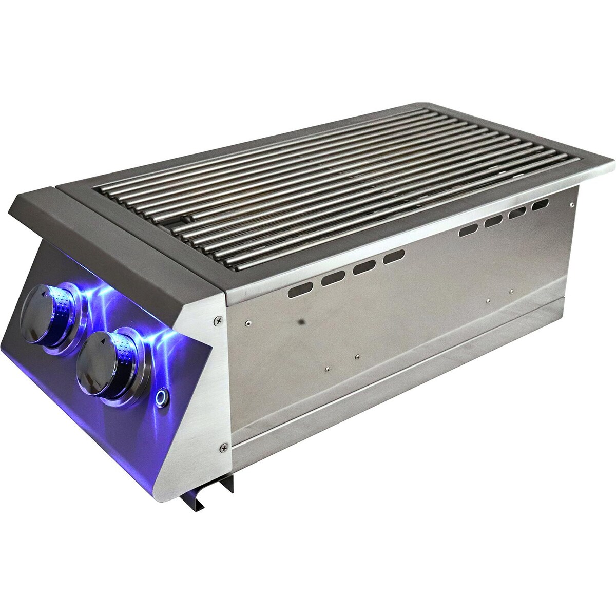 RCS Premier Series Built-In Propane Gas Double Side Burner W/ Blue LED Lights