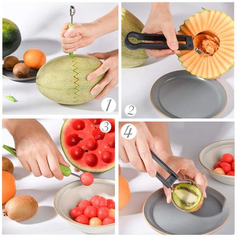 4 In 1 Melon Baller Scoop Stainless Steel