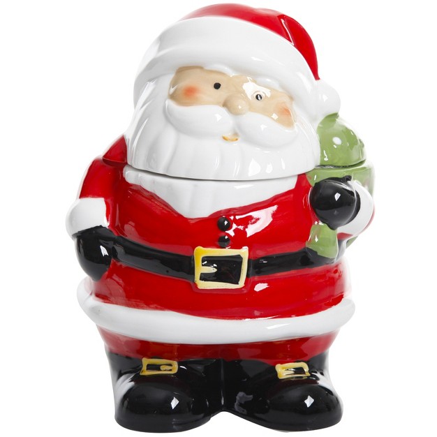 Gibson Jovial St Nick 7 5 Inch Santa Holiday Cookie Jar