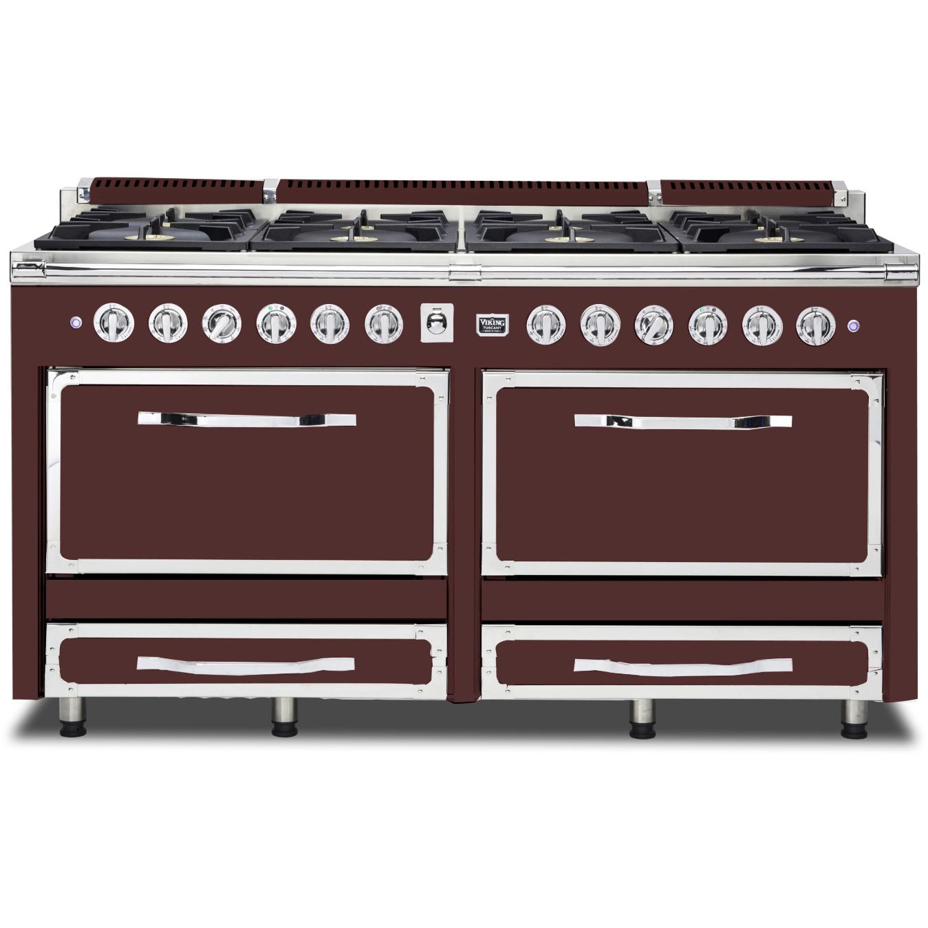 Viking 66-inch Freestanding Dual-Fuel Range with Convection Technology TVDR661-8BKA