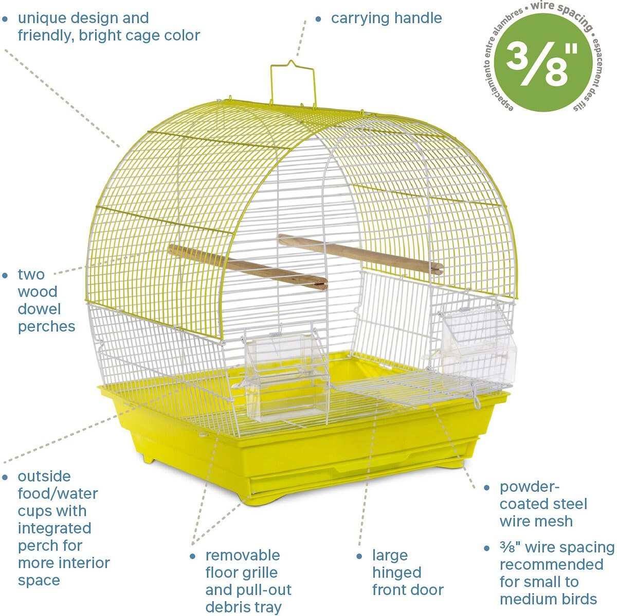 Prevue Pet Products Soho Dome Top Roof Bird Cage