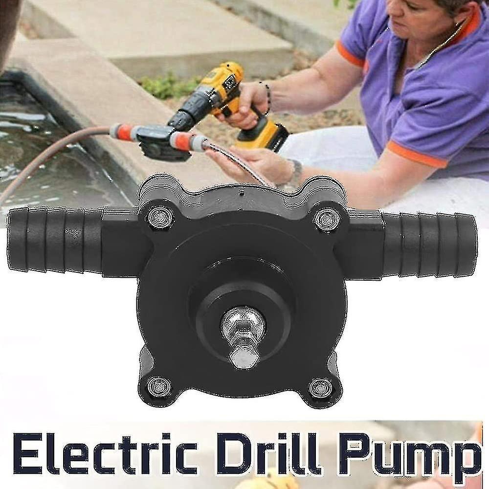 Electric Drill Pump， Home Garden Mini Hand Electric Drill Pump Portable Self-priming Pump Electric D