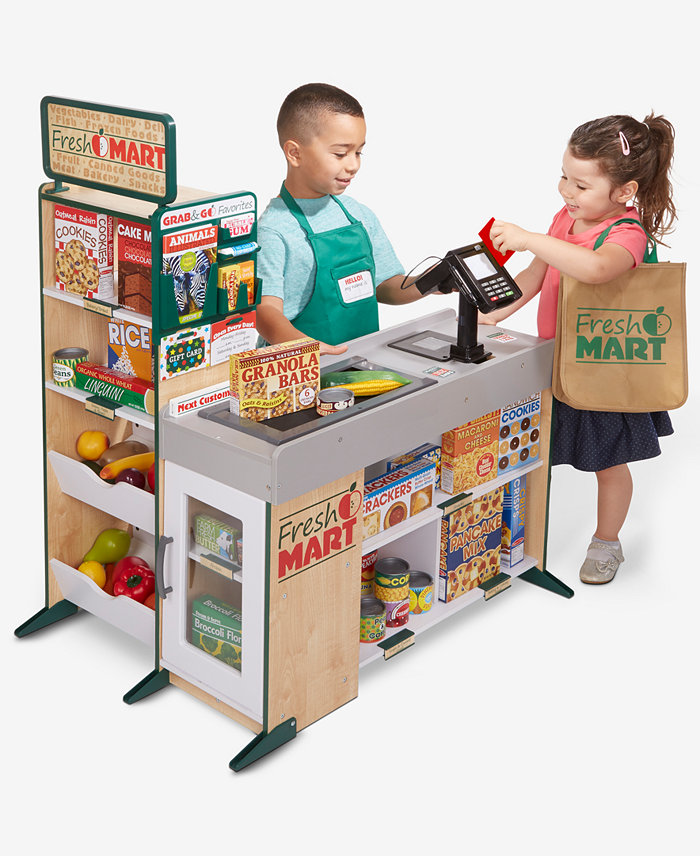 Melissa and Doug Melissa and Doug Freestanding Wooden Fresh Mart Grocery Store