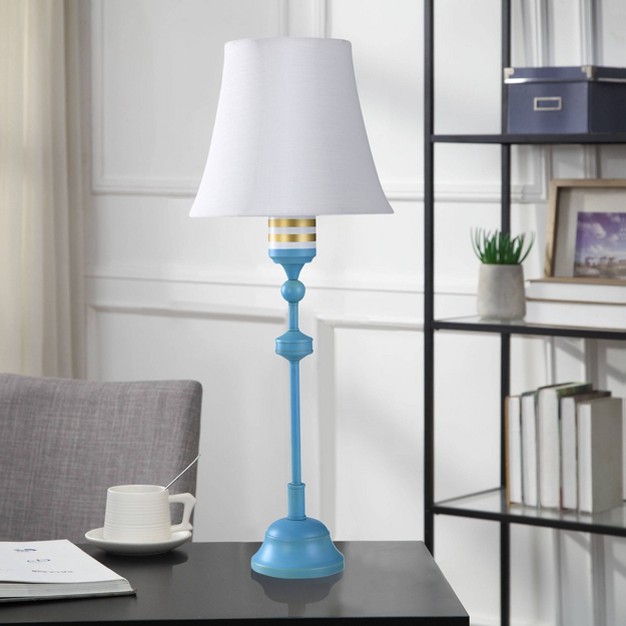 Dann Foley Lifestyle Metal Table Lamp Blue Stylecraft