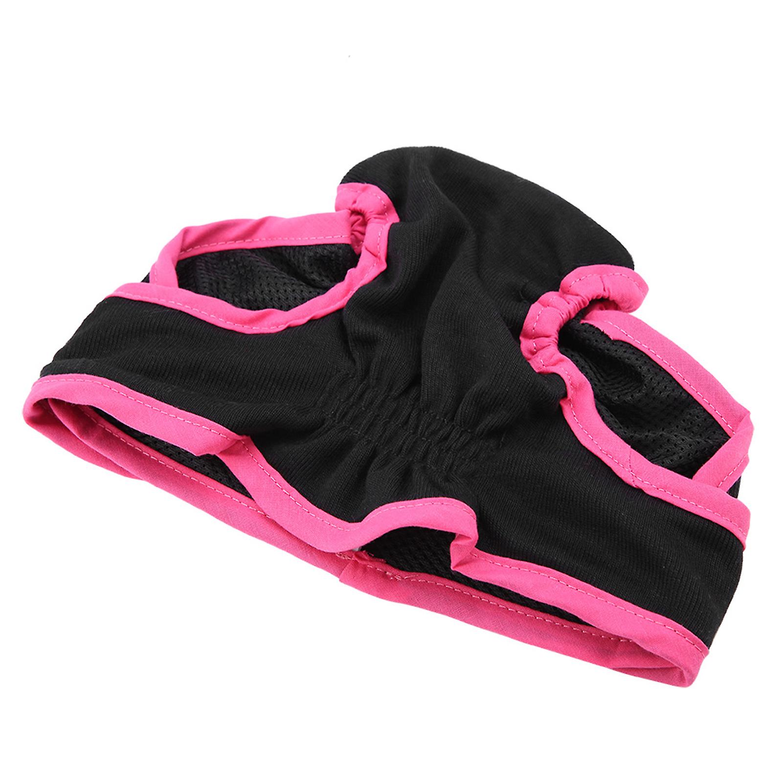 Dog Polyester Pants Puppy Underwear Female Physiological Pants Pet Sanitary Diaper (black S)