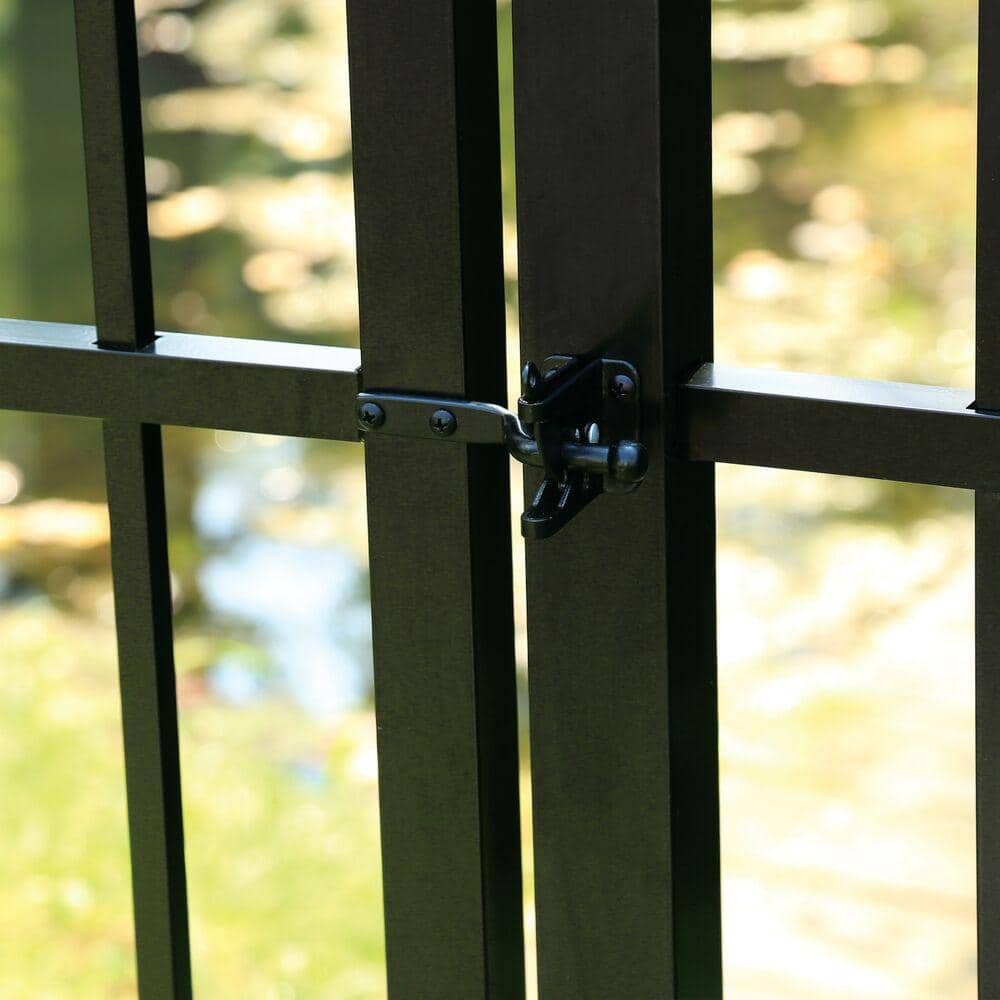 Barrette Outdoor Living 4.562 in. x 2.312 in. Steel Matte Black Gravity Latch 73028060