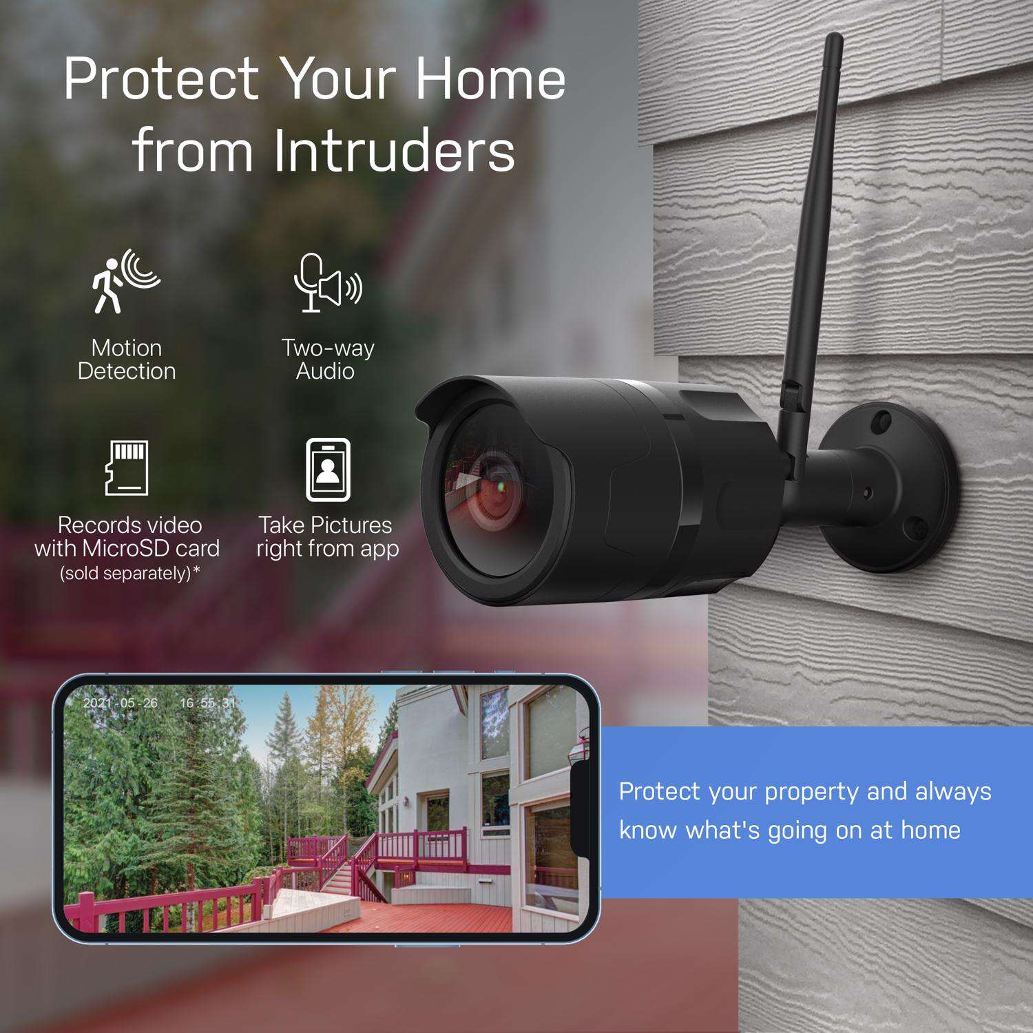 Feit Smart Home Plug-in Outdoor Wi-Fi Security Camera