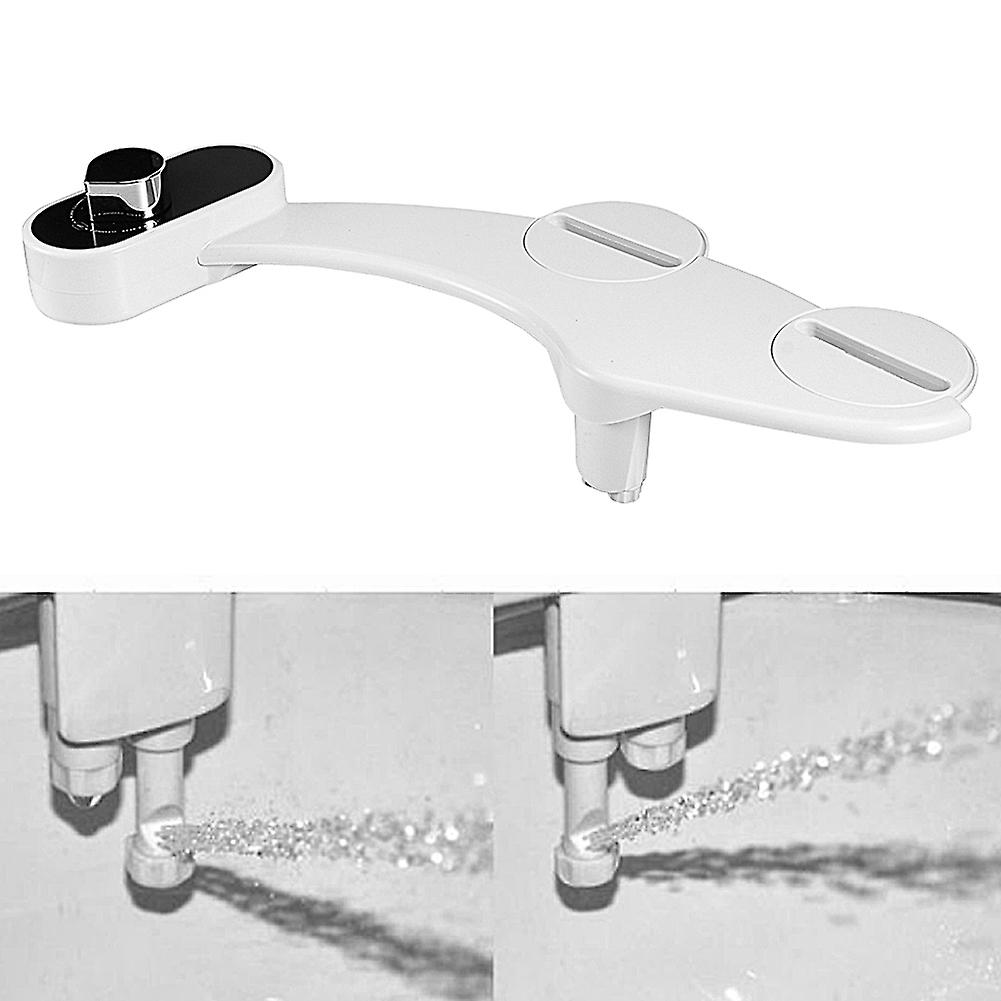 Dual Nozzle Single Cold Water Toilet Bidet Sprayer Nonelectric Toilet Attachment For Bathroom(eu (3/8) )