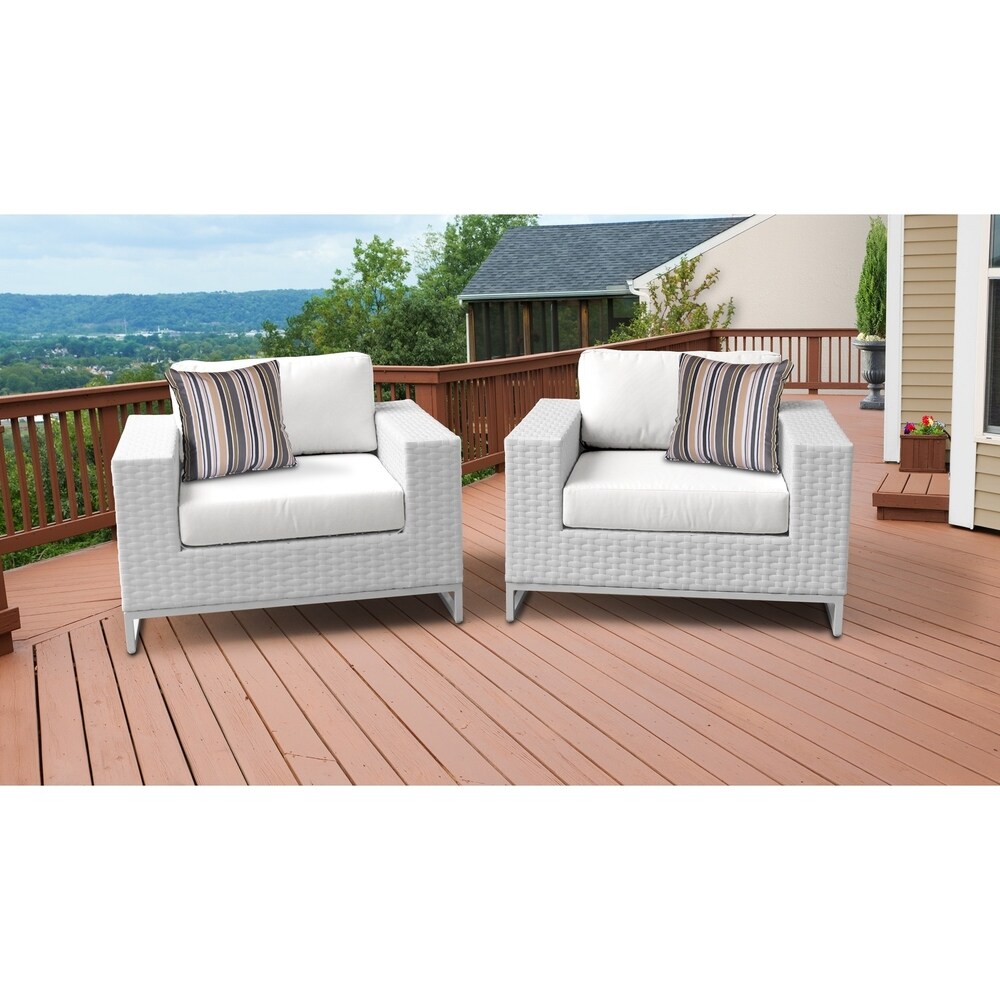 Miami 2 Piece Outdoor Wicker Patio Furniture Set 02b