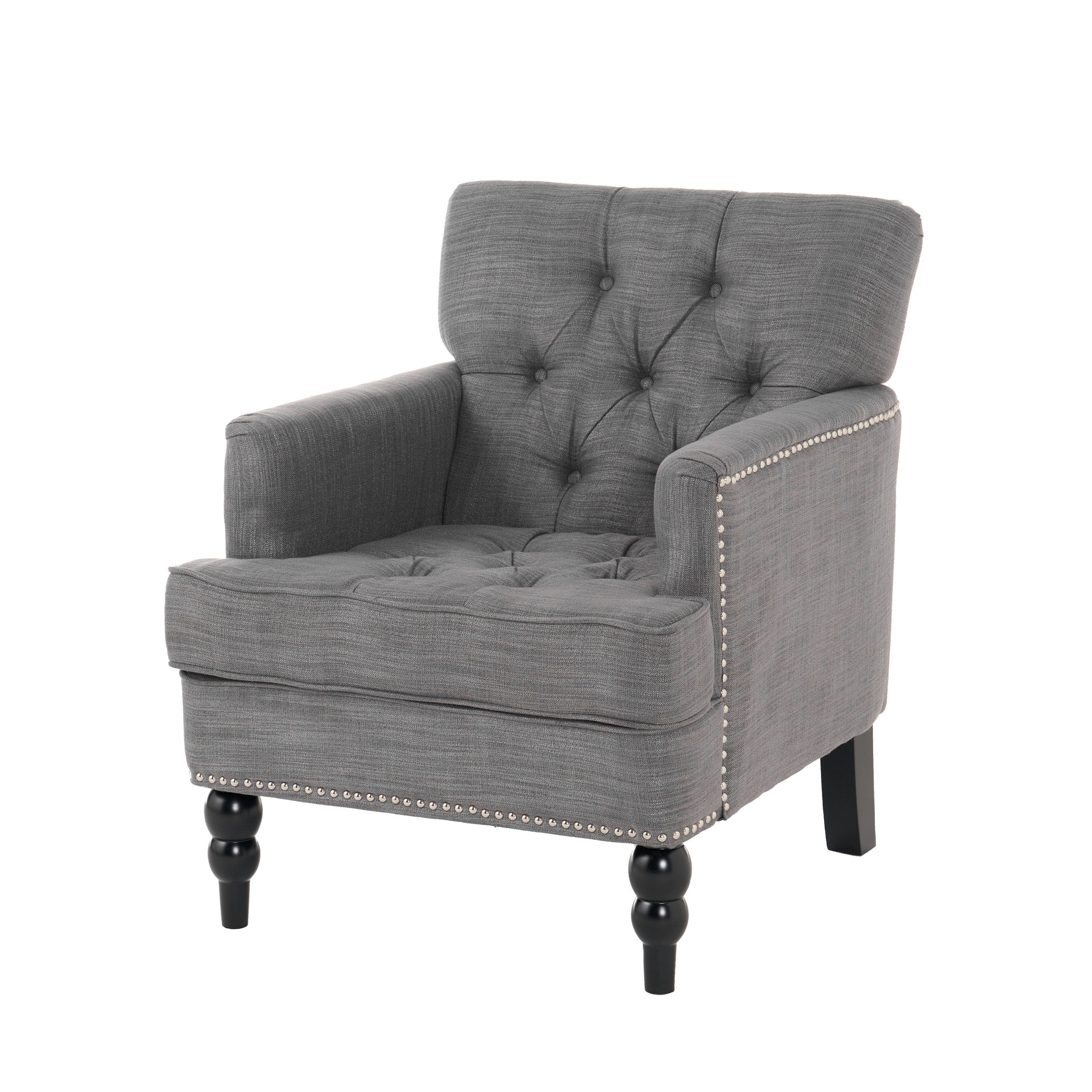 Madene Tufted Back Fabric Club Chair