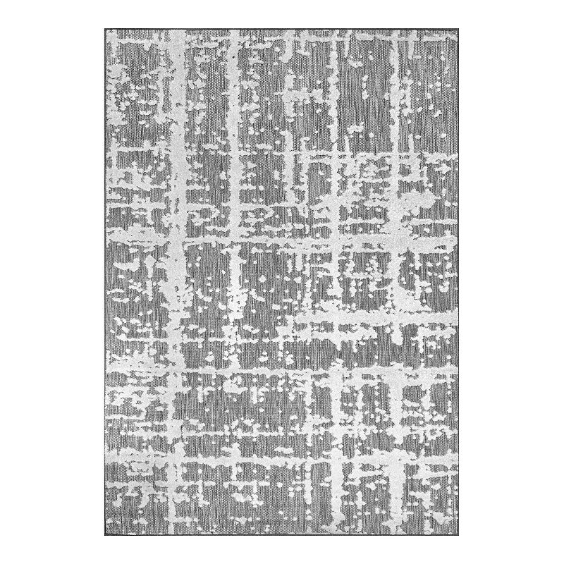 nuLOOM Adley Textured Abstract Lines Indoor/Outdoor Area Rug