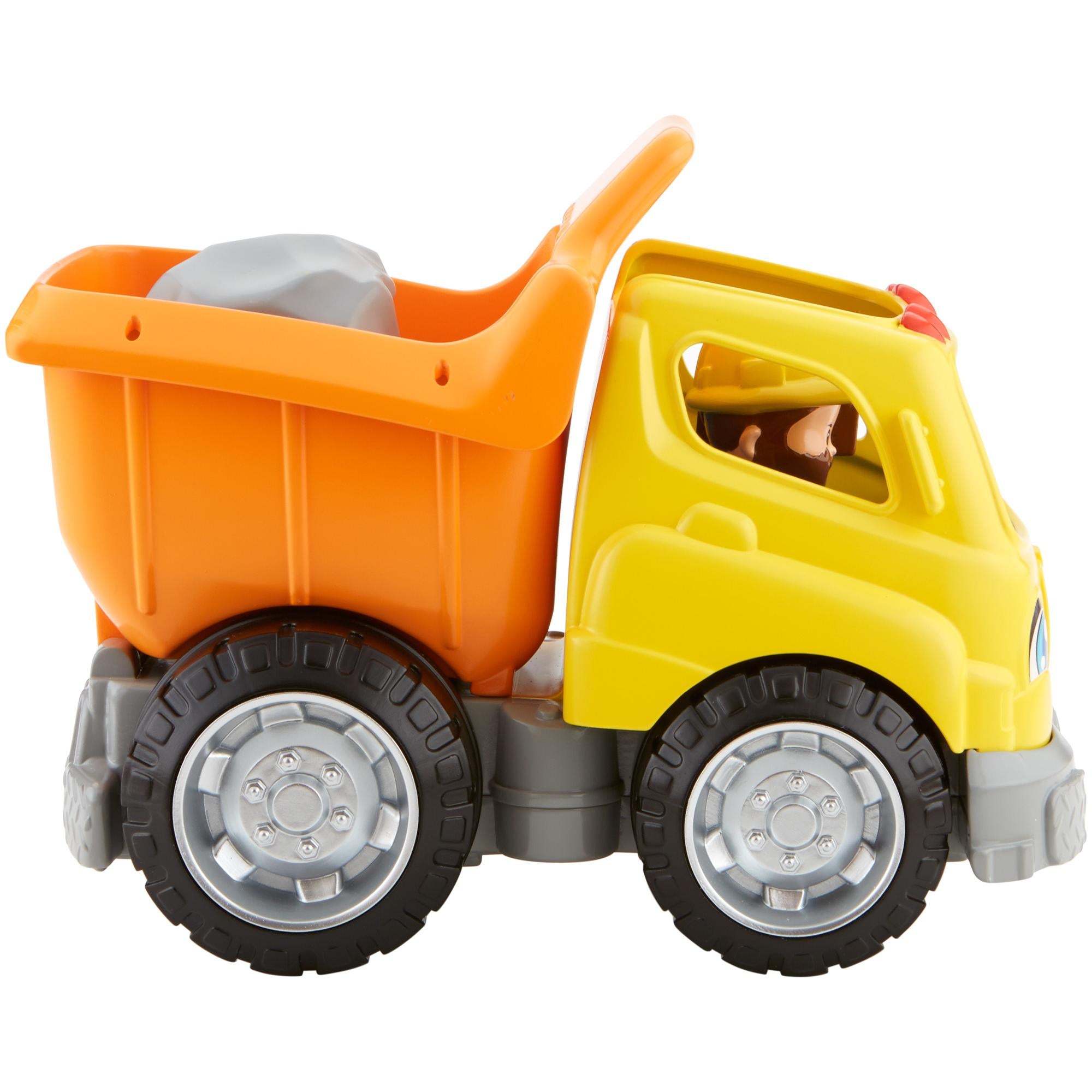 Fisher-Price Little People Dump Truck with Sounds and Construction Worker Figure