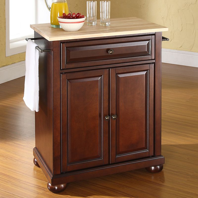 Crosley Furniture Alexandria Wood Top Kitchen Island