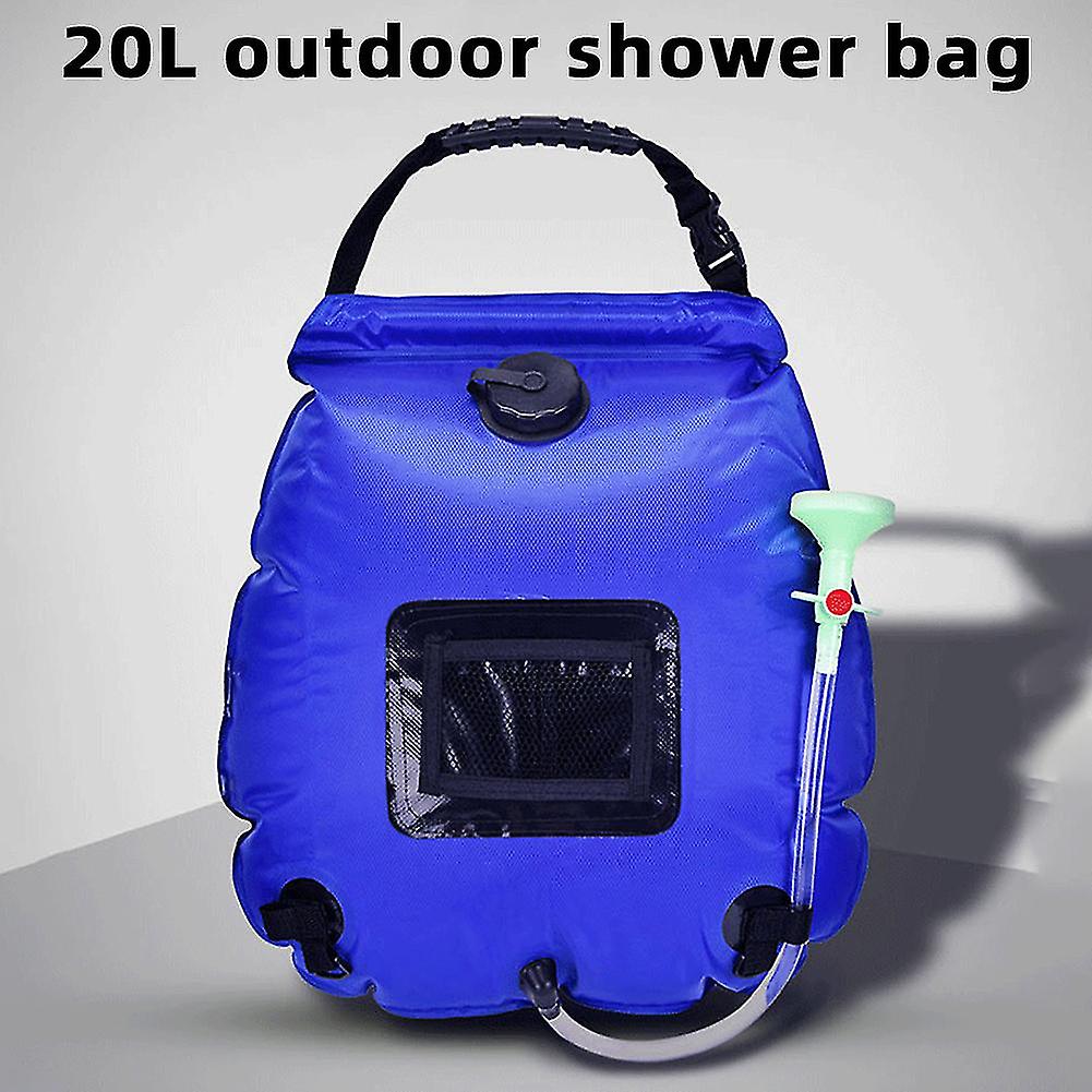 20l Solar Camping Shower Bag Portable Outdoor Travel Bag Solar Heating Shower Bag