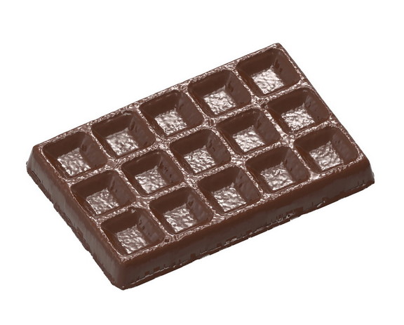 Chocolate World CW12002 Chocolate mould big Brusse...