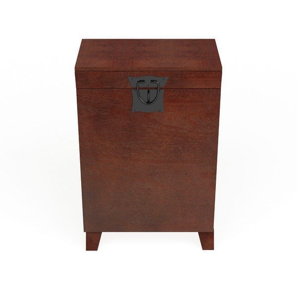 SEI Furniture Liatris Espresso Trunk Side Table