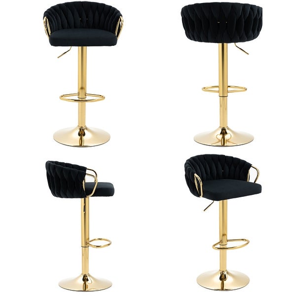 Adjustable Swivel Barstools (Set of 4)