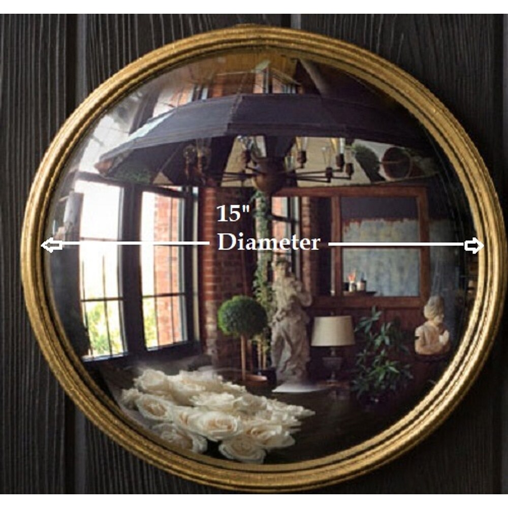 Large Bull Convex Mirror   15.25 Dia x .75 H