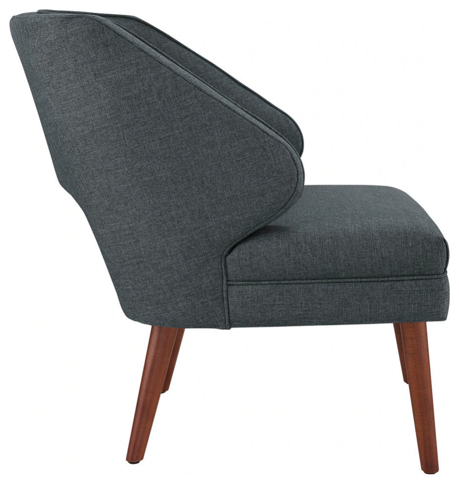 Jayden Gray Upholstered Fabric Armchair   Modern   Armchairs And Accent Chairs   by Rustic Home Furniture Deco  Houzz