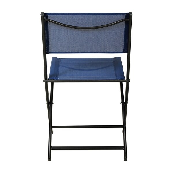 4 Pack Commercial Outdoor Flex Comfort Folding Chair with Metal Frame