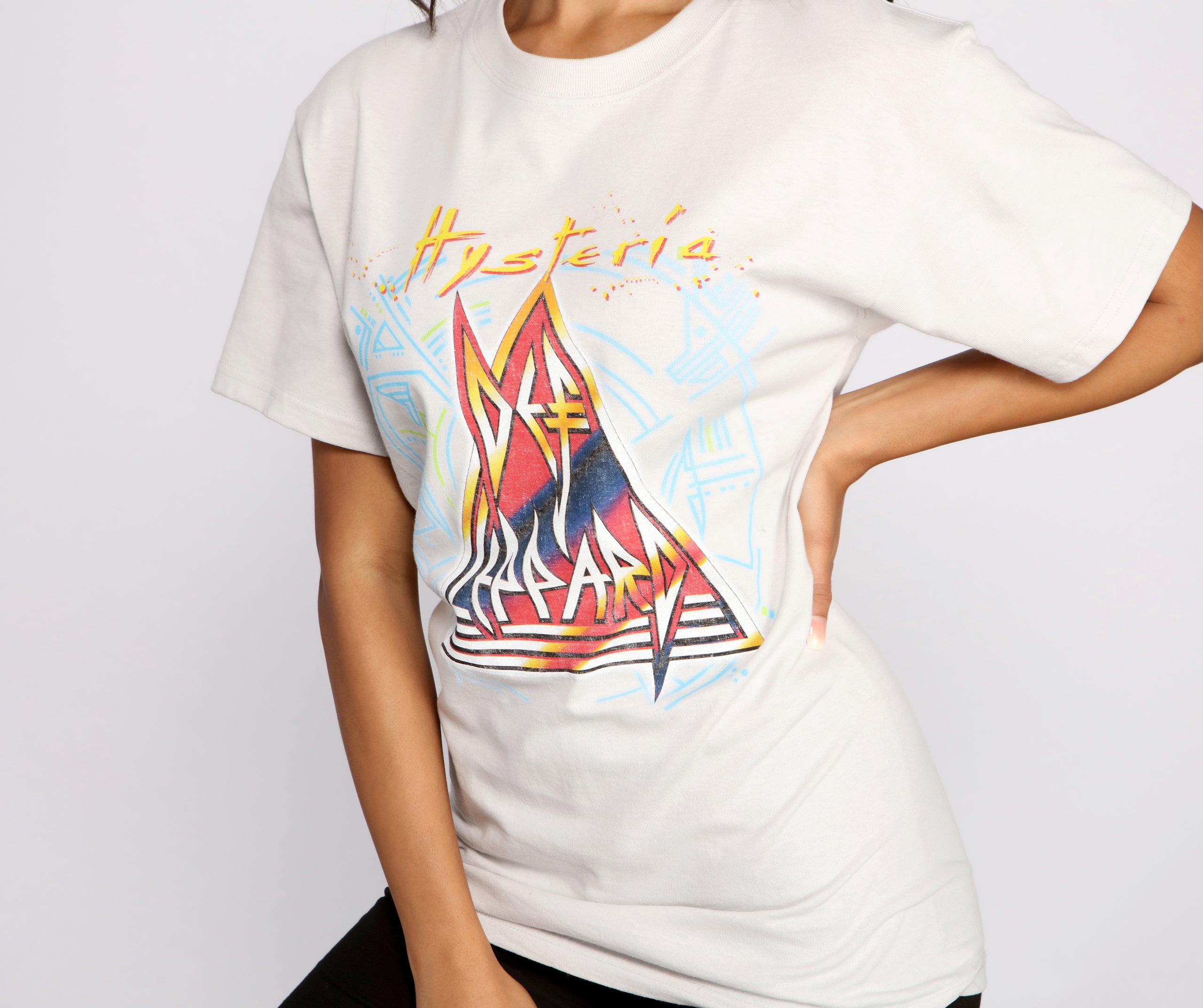 Oversized Def Leppard Band Tee