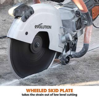 Evolution Power Tools 12 In. Electric Concrete Cut-Off Saw With 12 In. Diamond Blade R300DCT