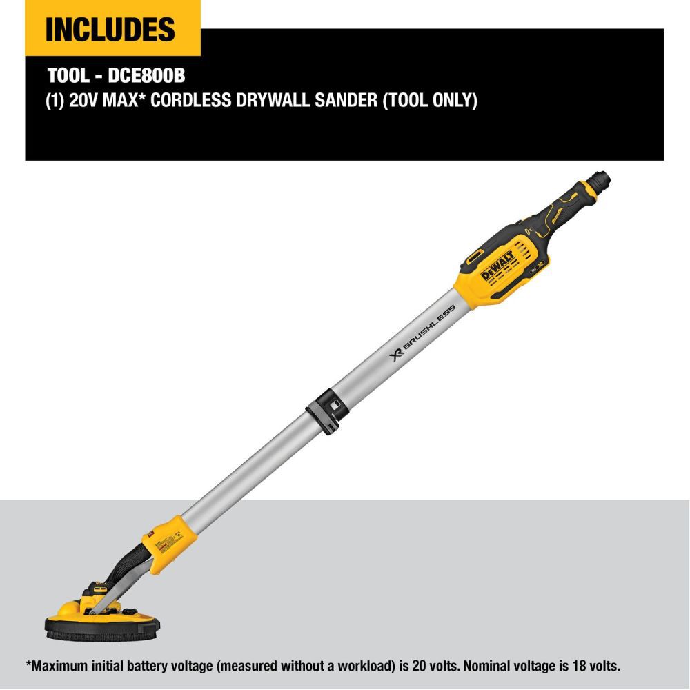 DEWALT 20V MAX Cordless Drywall Sander DCE800B from DEWALT