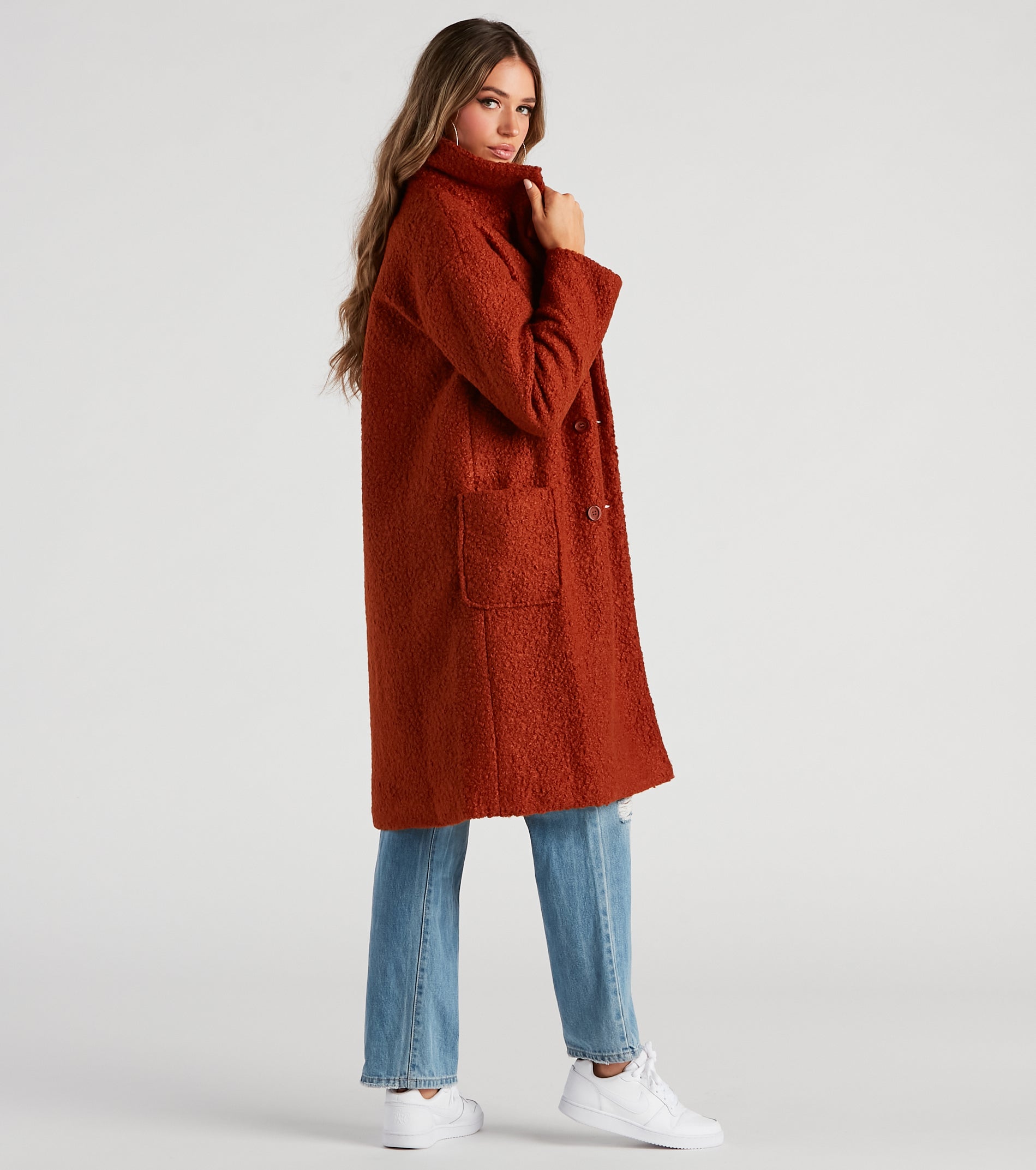 SoHo Girl Double-Breasted Trench Coat