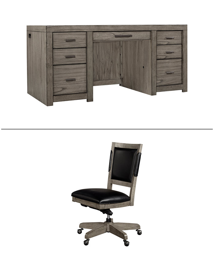 Furniture Modern Loft 2PC Executive Set (Executive Desk and Office Chair)