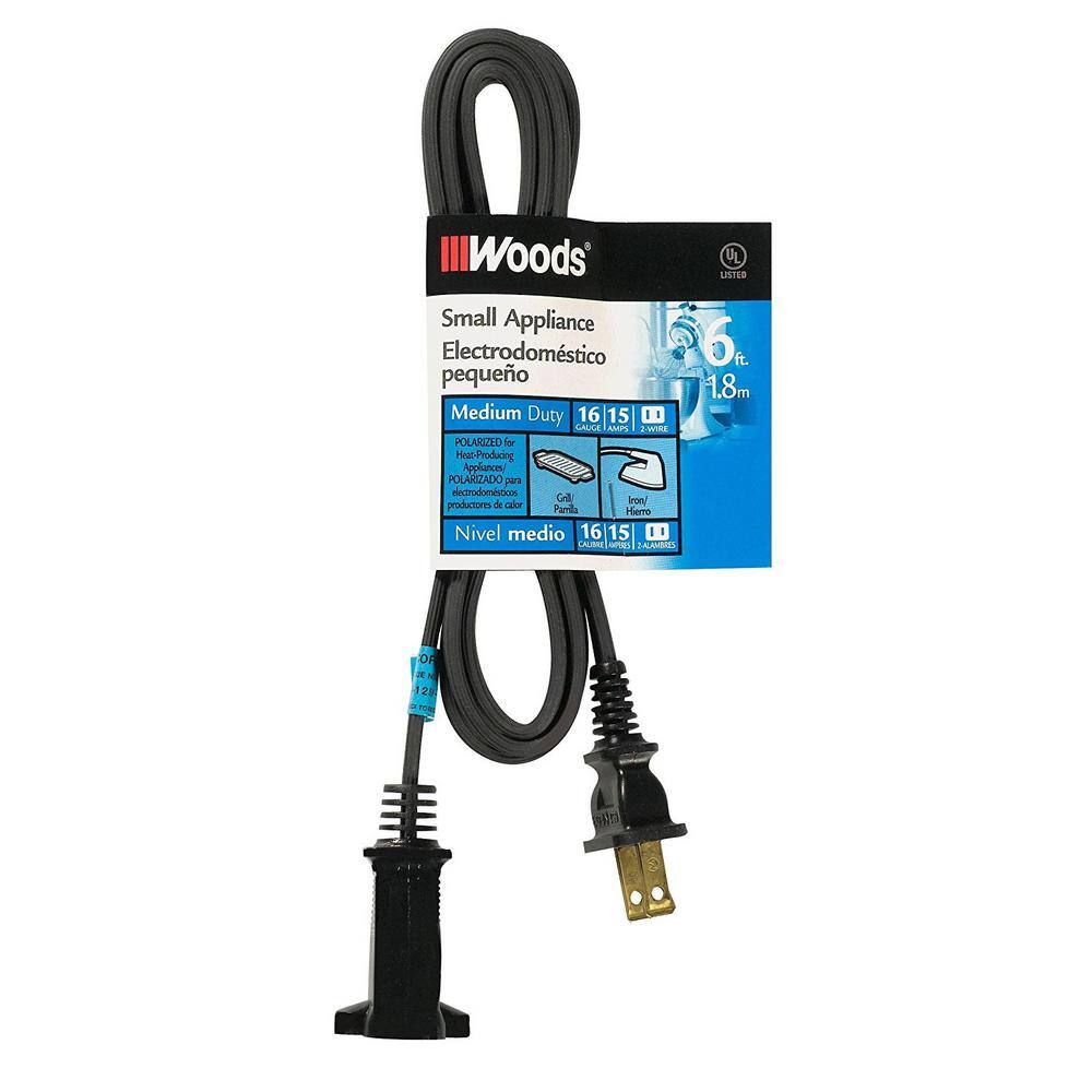 Woods 6 ft. 162 2-Wire 292 HPN Appliance Power Cord 292