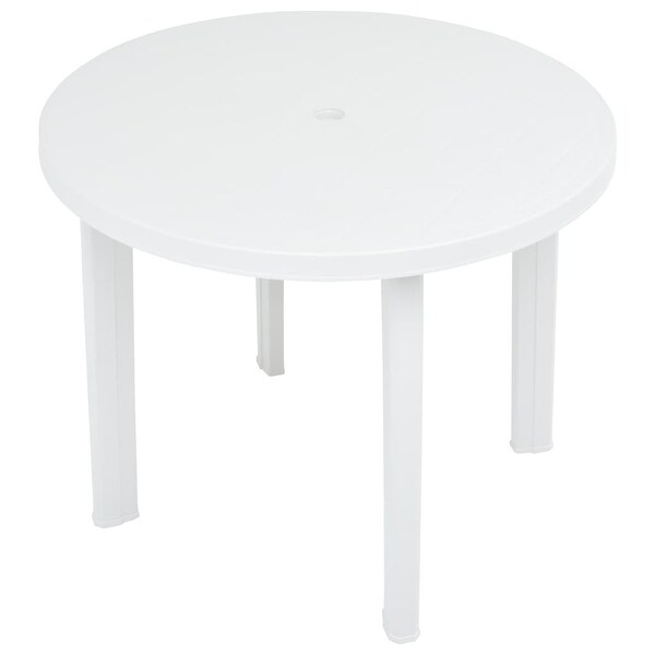 vidaXL Patio Table White 35