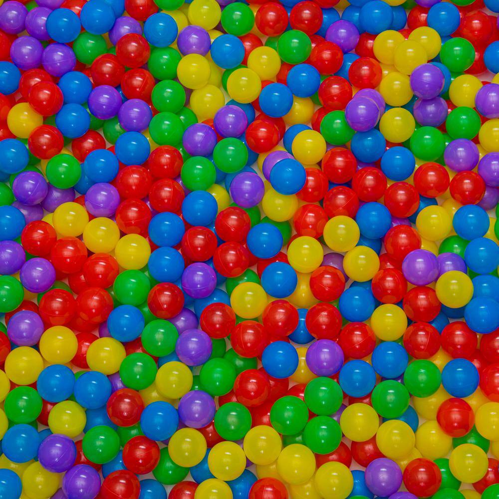 Upper Bounce Machrus Upper Bounce Crush Proof Plastic Trampoline Pit Balls in Mixed Colors (500Pack) UB-TB-500-M