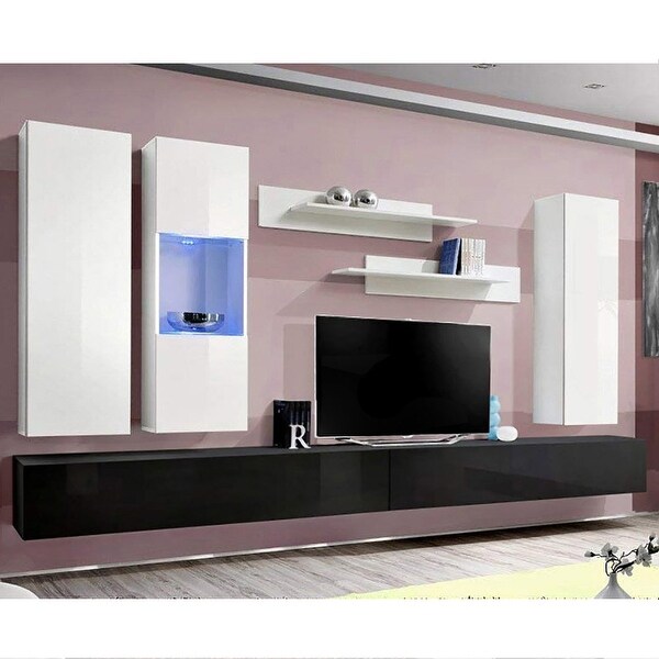 Fly EF5 30TV Wall Mounted Floating Modern Entertainment Center