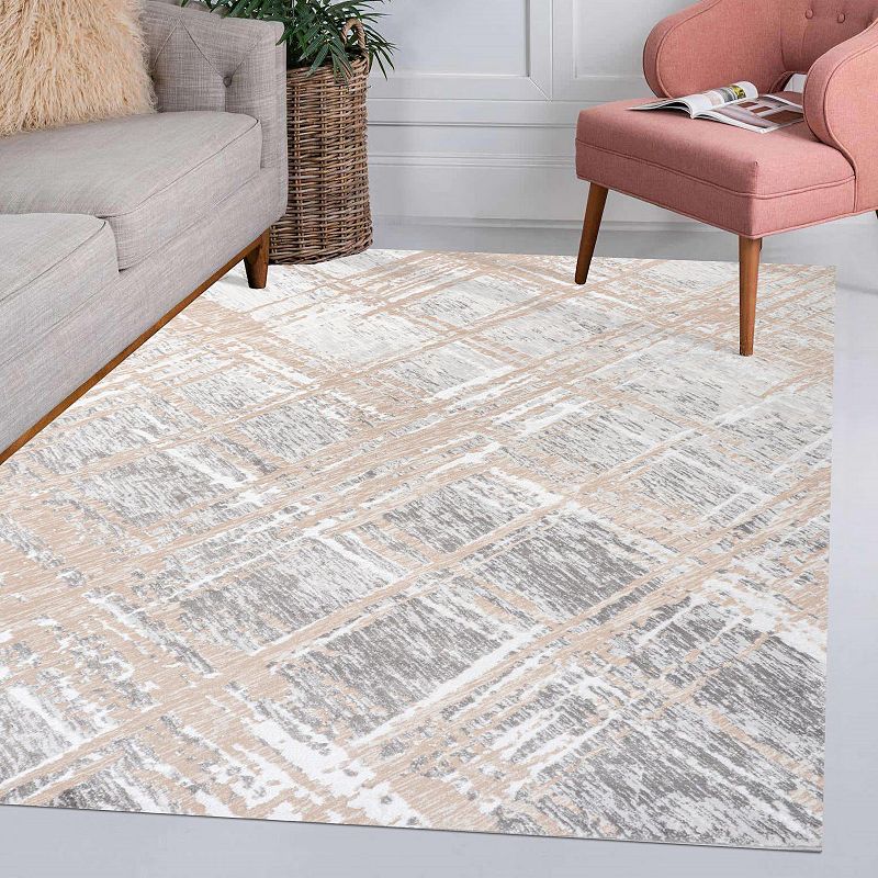 Jonathan Y Slant Modern Abstract Plaid Area Rug