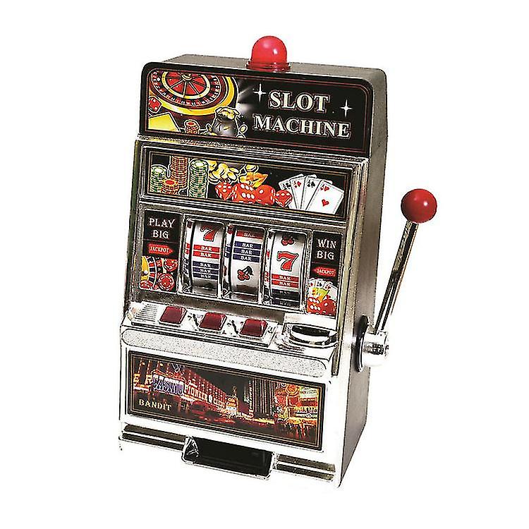 Pop Piggy Bank Machine Toy Casino Slot Machine Cabinet With Lights For Kids