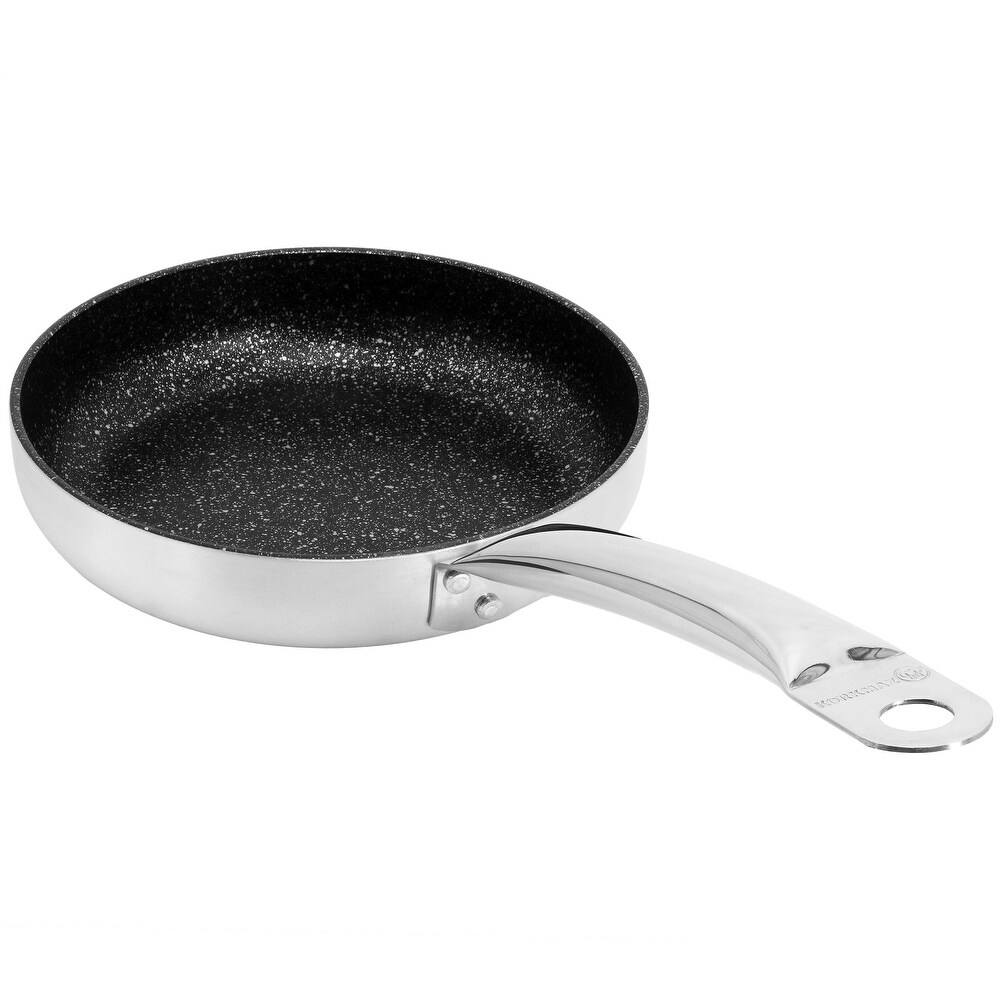 12 Inch Pro Professional Series Tava and Frypan in Brushed Silver