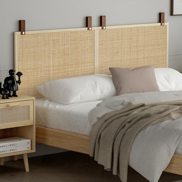 Natural Rattan Wall-mounted Headboard - - 37170107