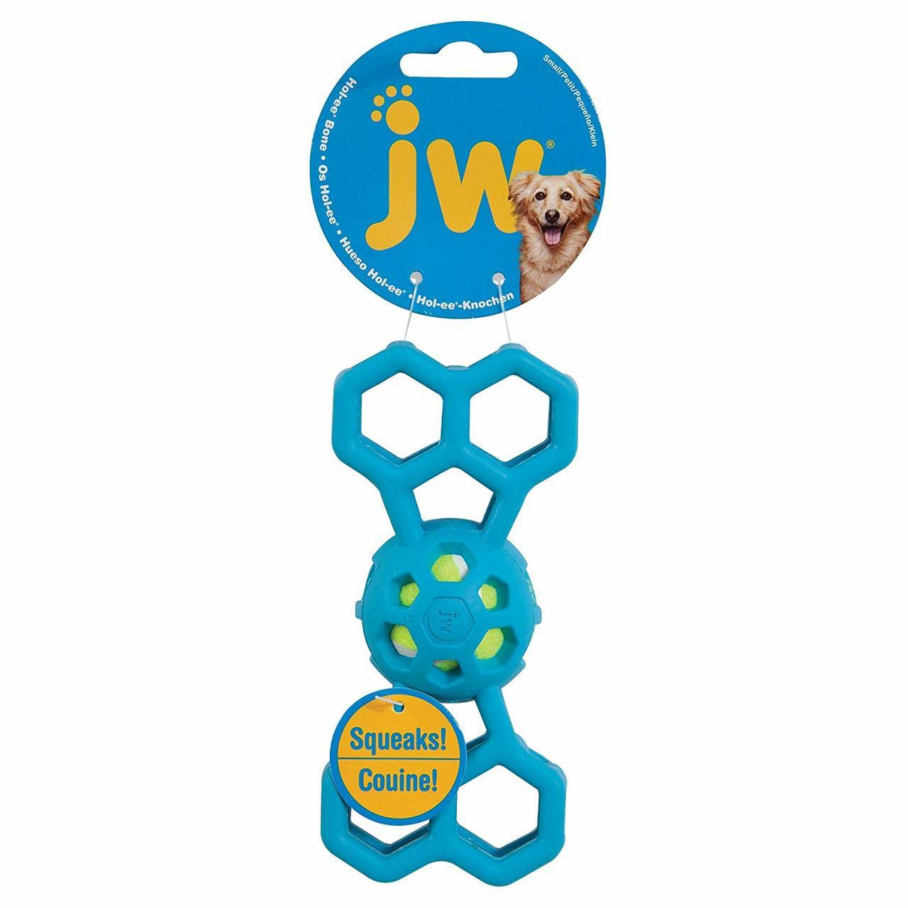 JW Pet Hol-ee Bone With Squeaker Dog Toy