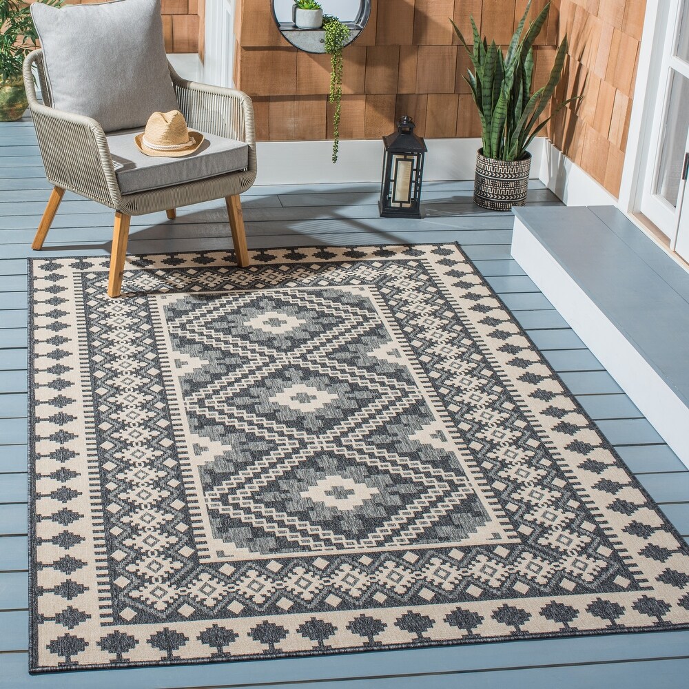 SAFAVIEH Veranda Eyvor Indoor/ Outdoor Waterproof Patio Backyard Rug