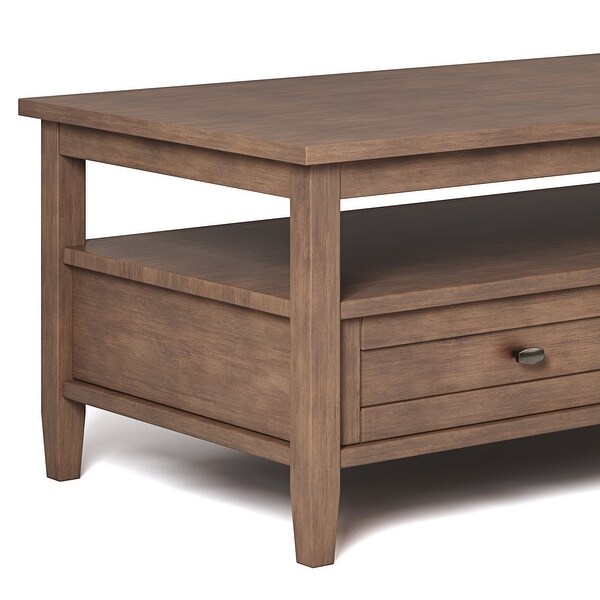 WYNDENHALL Norfolk Wood Transitional Coffee Table - 48 Inches wide