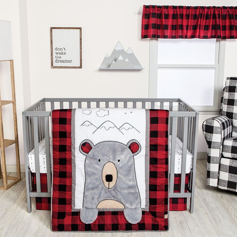 Trend Lab Peak-a-Bear 3 Piece Crib Bedding Set