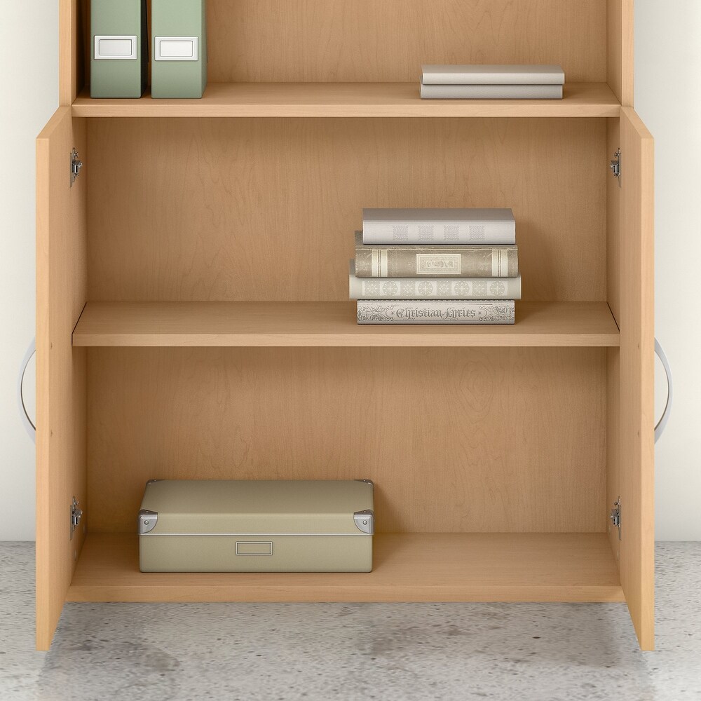 Studio C 5 Shelf Bookcase with Doors by Bush Business Furniture