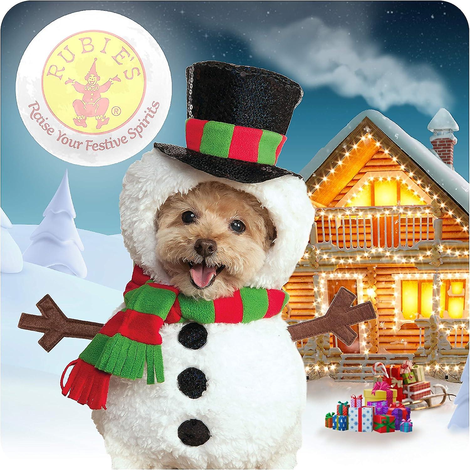 Christmas Snowman Pet Costume$dog Snowman Costume$dog Christmas Clothes Holiday Dog Cat Pet(suitable For Pets Within 4 Kg)