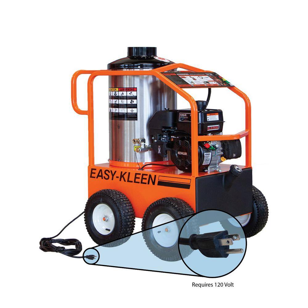 Commercial 2700 PSI 3 GPM Gasoline Driven Hot Water Pressure Washer EZO2703G