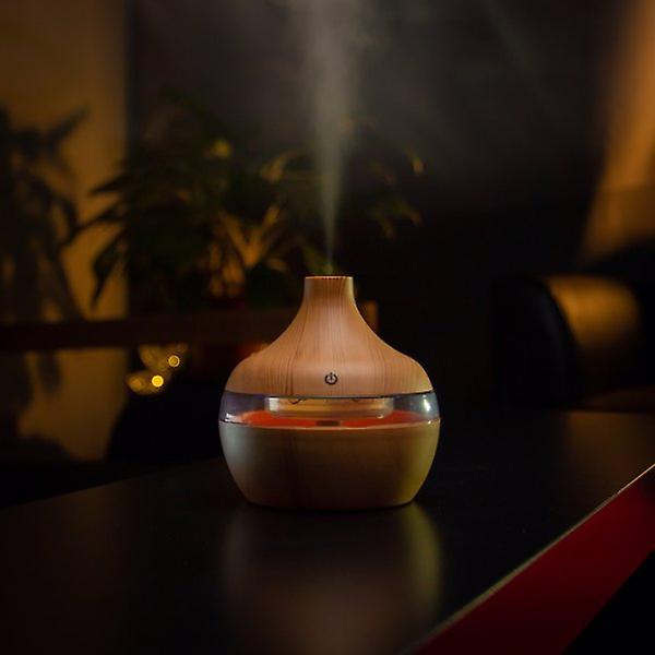 5v Colorful Wood Grain Aromatherapy Machine-light Brown 59650